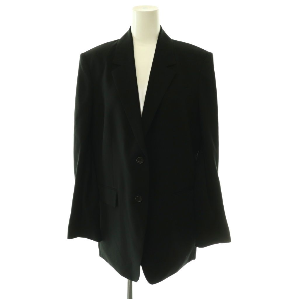 セオリー Theory 25SS SATIN CREPE OS ST BLAZER N ジャケット テーラード 薄手 0 黒 ブラック /CX ■OS
