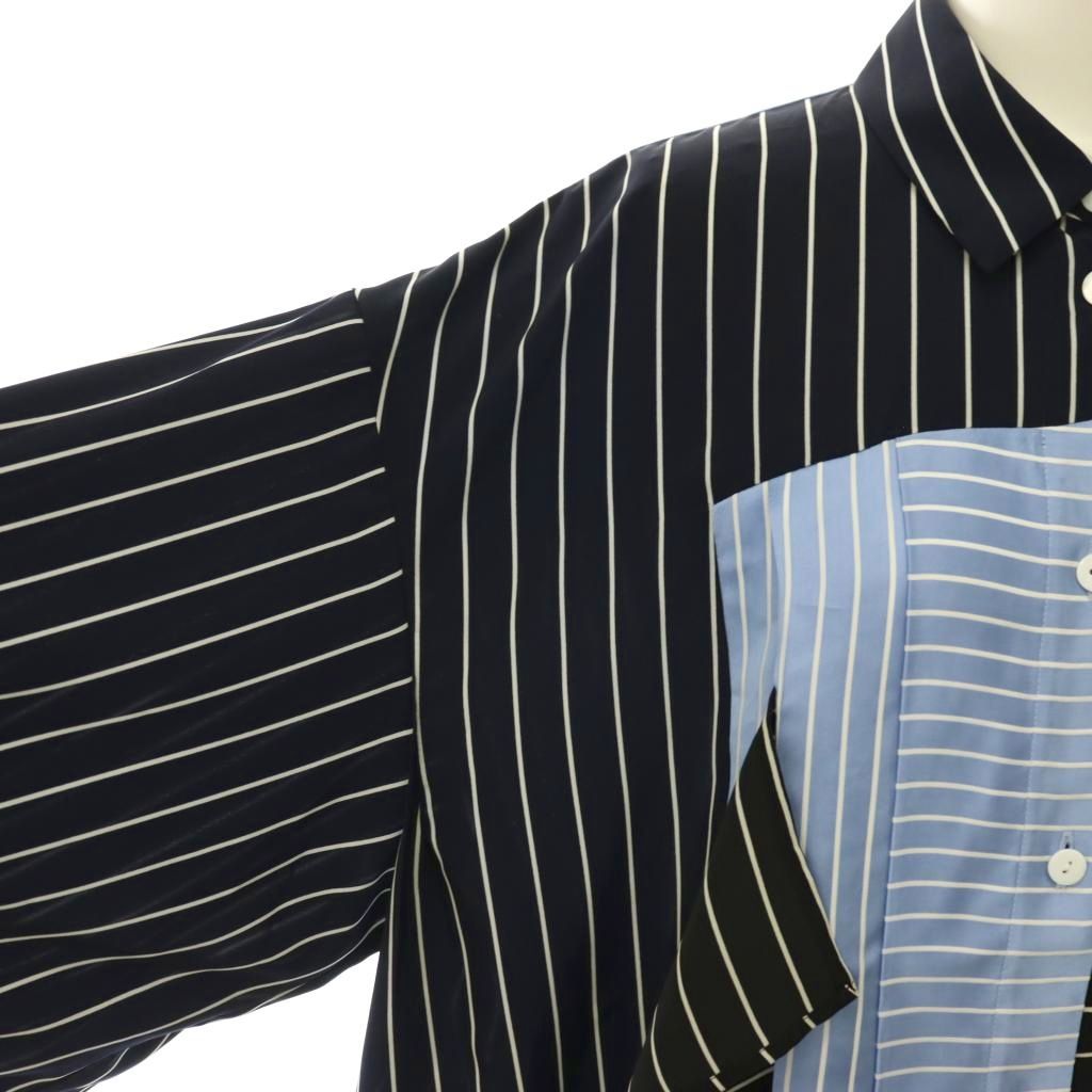 ENFOLD デザインシャツ　38 サンプル品 エンフォルド ENFOLD サンプル品 26SS TUCK COLLAGE SHIRT シャツ