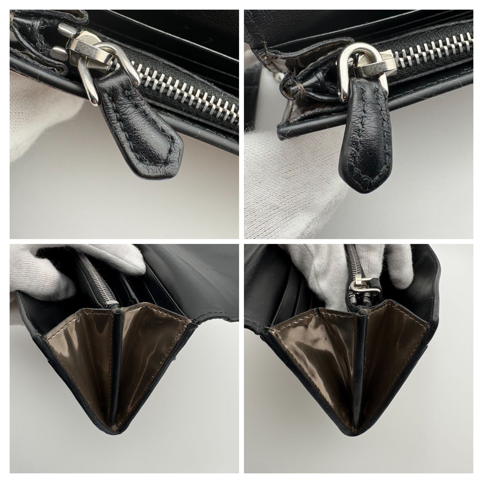 良品 】PRADA プラダ フラップ長財布 1MH037 エナメル パテントレザー