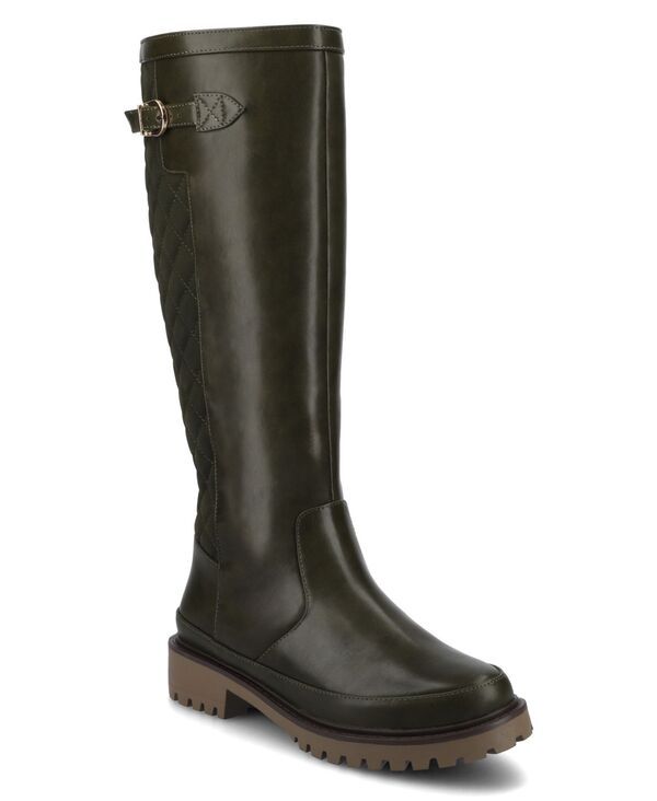 ジュルネ コレクション レディース シューズ ブーツ・レインブーツ Journee Collection Womens Zemmie Lug Sole Regular Wide Calf Knee H