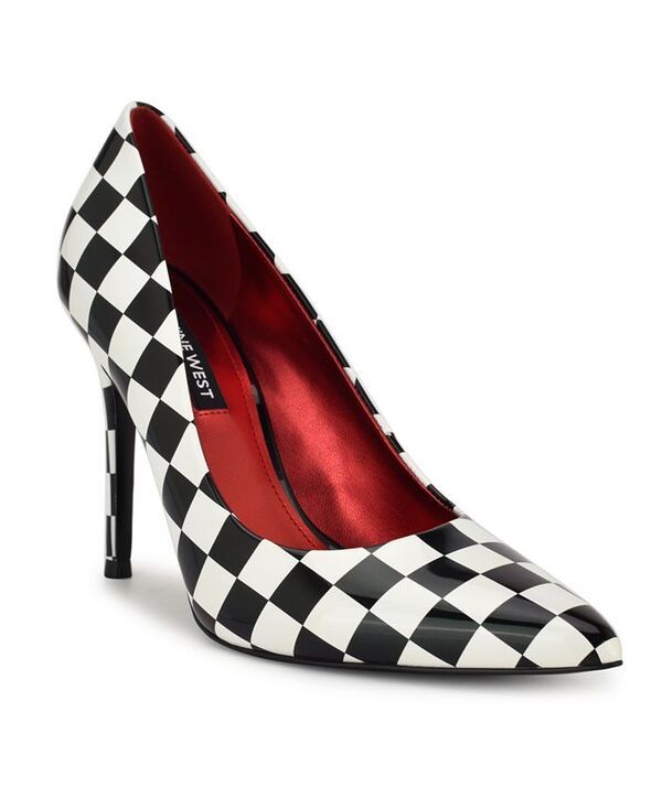 ナインウェスト レディース シューズ パンプス Nine West Womens Fresh Stiletto Pumps Checkered Patent チェック