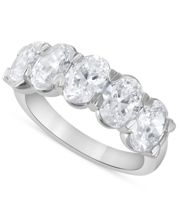 バッジェリーミシュカ レディース アクセサリー リング Badgley Mischka Certified Lab Grown Diamond OvalCut Band 312 ctw in 14k