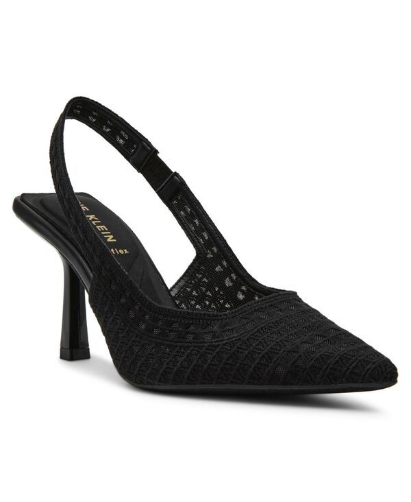 アンクライン レディース シューズ パンプス Anne Klein Womens Ismeralda Pointed Toe Pumps Black Crochet ブラック