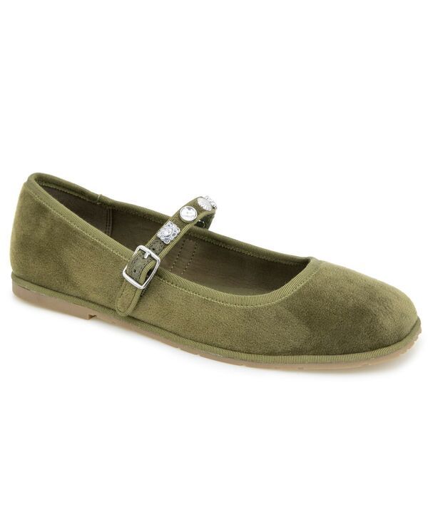 ケネスコール レディース シューズ パンプス Kenneth Cole Reaction Womens Elda MaryJane Flats Olive オリーブ