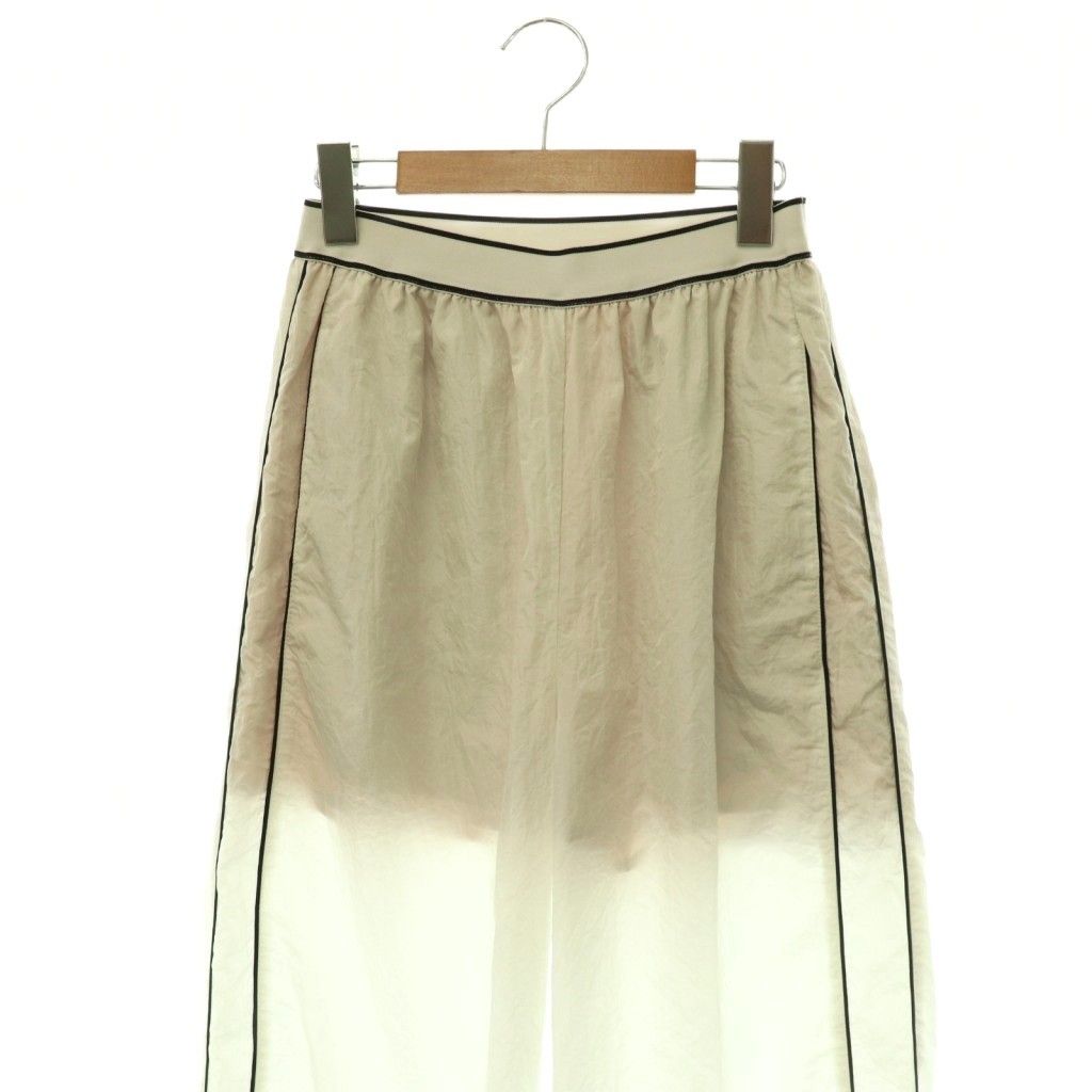 MACHATT/マチャット マチャット MACHATT サイドラインナイロンパンツ イージー ワイド 白