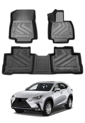 R★レクサス との互換性あり NX 20系 2代目 NX250 NX350 NX350h NX450h 3D フロアマット 立体カーマット TPE素材 滑り止め 防汚 耐摩耗 防水 車内アクセサリー 3Pセット2021年11月?現在