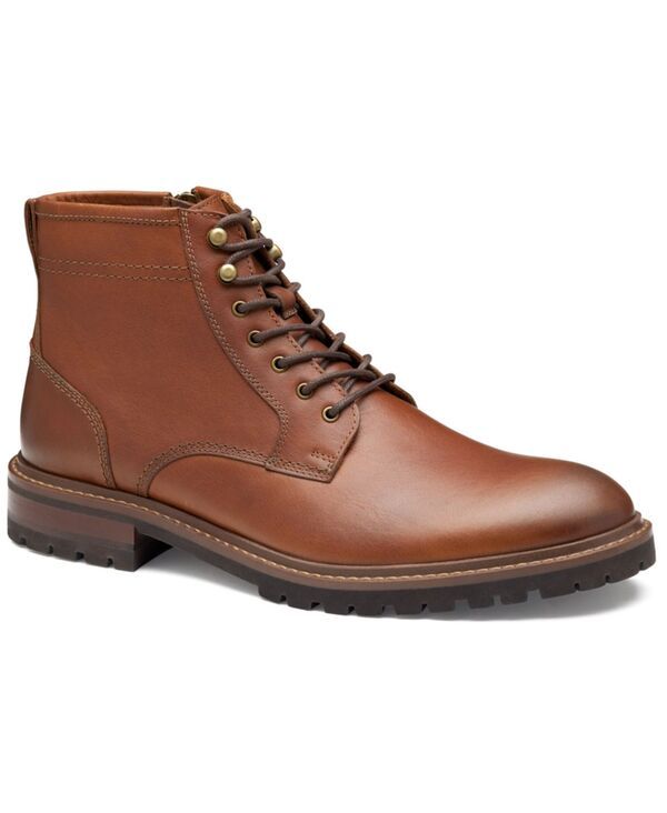 ジョンストンアンドマーフィー メンズ シューズ ブーツ・レインブーツ レース Johnston Murphy Mens Barrett LaceUp Boots Tan Full Grain タン