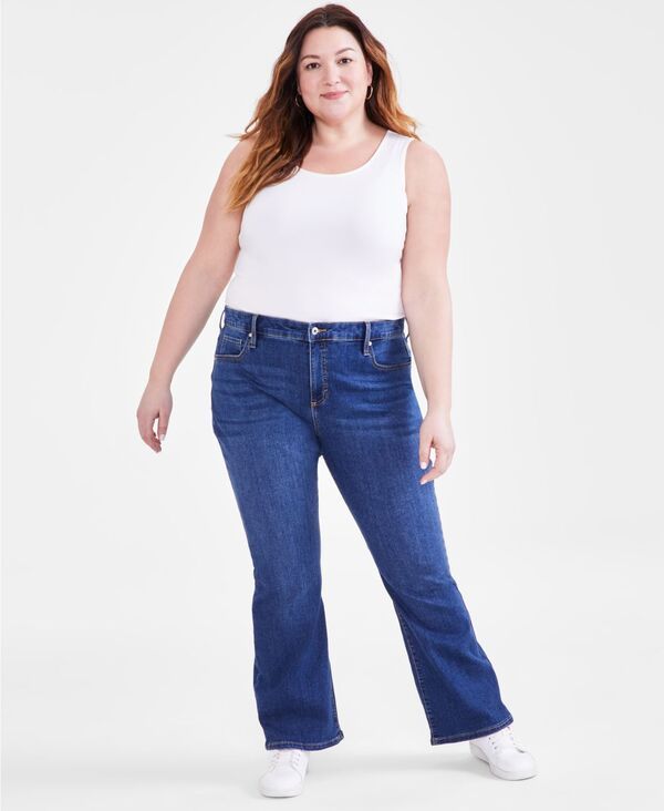スタイルアンドコー レディース ボトムス デニムパンツ ブーツカット ブーツ ジーンズ Style Co Womens MidRise Curvy Bootcut Jeans Regular Shor