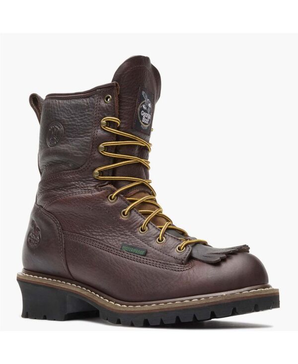 ジョージブーツ メンズ シューズ ブーツ・レインブーツ GEORGIA BOOT Mens Waterproof Logger Boot Chocolate チョコレート