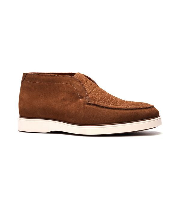 カルロスサンタナ メンズ シューズ ブーツ・レインブーツ Carlos by Carlosantana Mens Joplin Chukka Boots Tobacco brown suede ブラウ