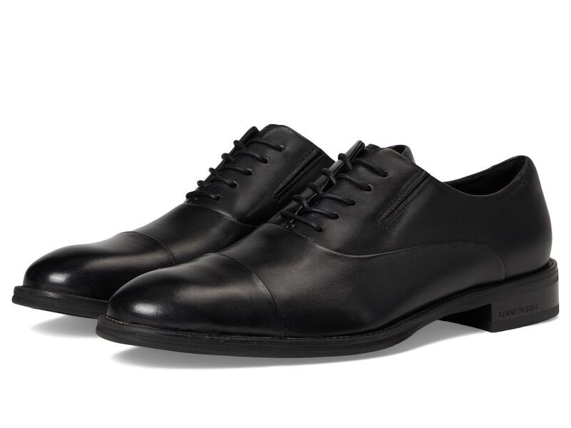 ケネスコール メンズ シューズ オックスフォード キャップ Kenneth Cole Tully Cap Toe Oxford Black Leather ブラック