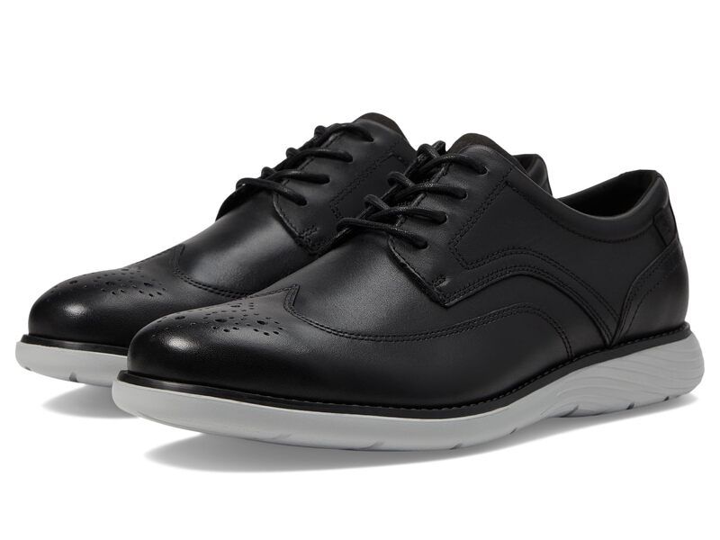 ロックポート メンズ シューズ オックスフォード Rockport Garett Wing Tip BlackVapor ブラック