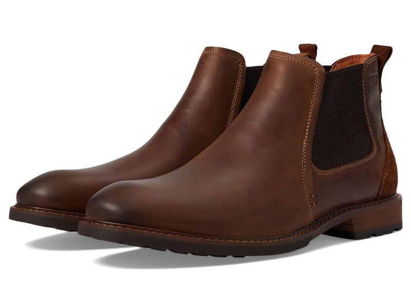 フローシャイム メンズ シューズ ブーツ・レインブーツ Florsheim Lodge Plain Toe Gore Boots Brown Crazy Hor ブラウン