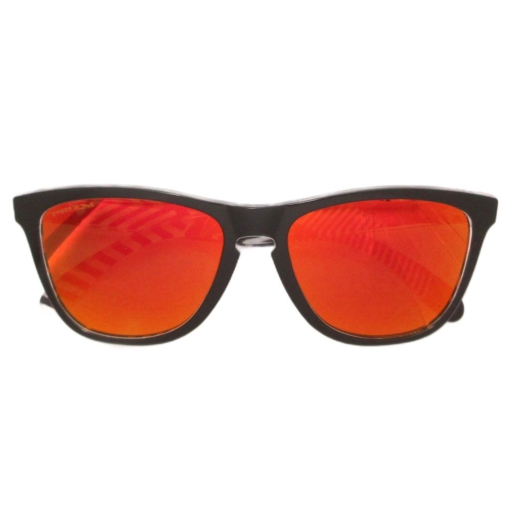 オークリー OAKLEY Frogskins サングラス ウェリントン クリア 54 17 138 白 ホワイト 黒 ブラック OO9245-6954 /JS