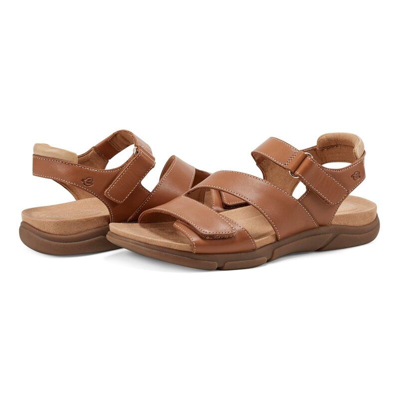 イージースピリット レディース シューズ サンダル Easy Spirit Mavey Medium Brown Leather ブラウン
