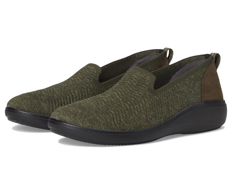 ライフストライド レディース シューズ スニーカー LifeStride Boulevard SlipOn Shoes Army GreenBurnt Olive グリーン
