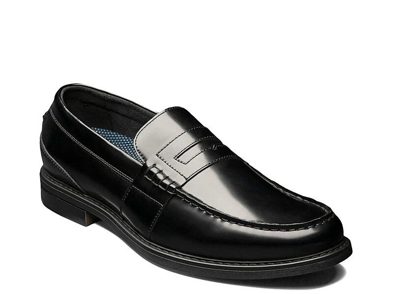 ノンブッシュ メンズ シューズ スリッポン・ローファー Nunn Bush Lincoln Penny Loafer Black ブラック