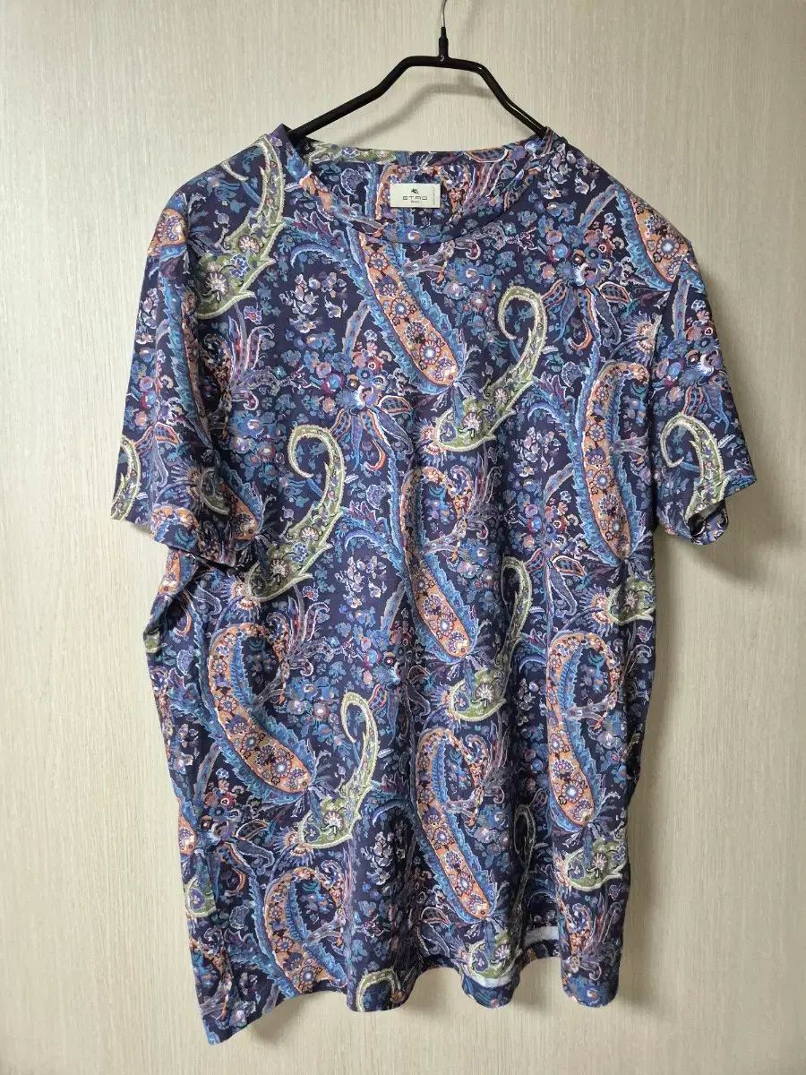 (20ss) 正規品 エトロ ベイズリー 半袖Tシャツ ラージ メンズ
