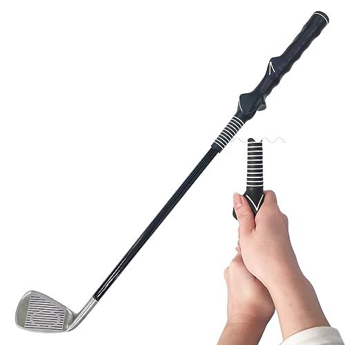 Danact ゴルフ練習器具 スイング 素振り ゴルフ練習スイング器具 スイング矯正 アイアン ゴルフ ゴルフトレーニング器具 練習器具 室内… (スチール ショート)e