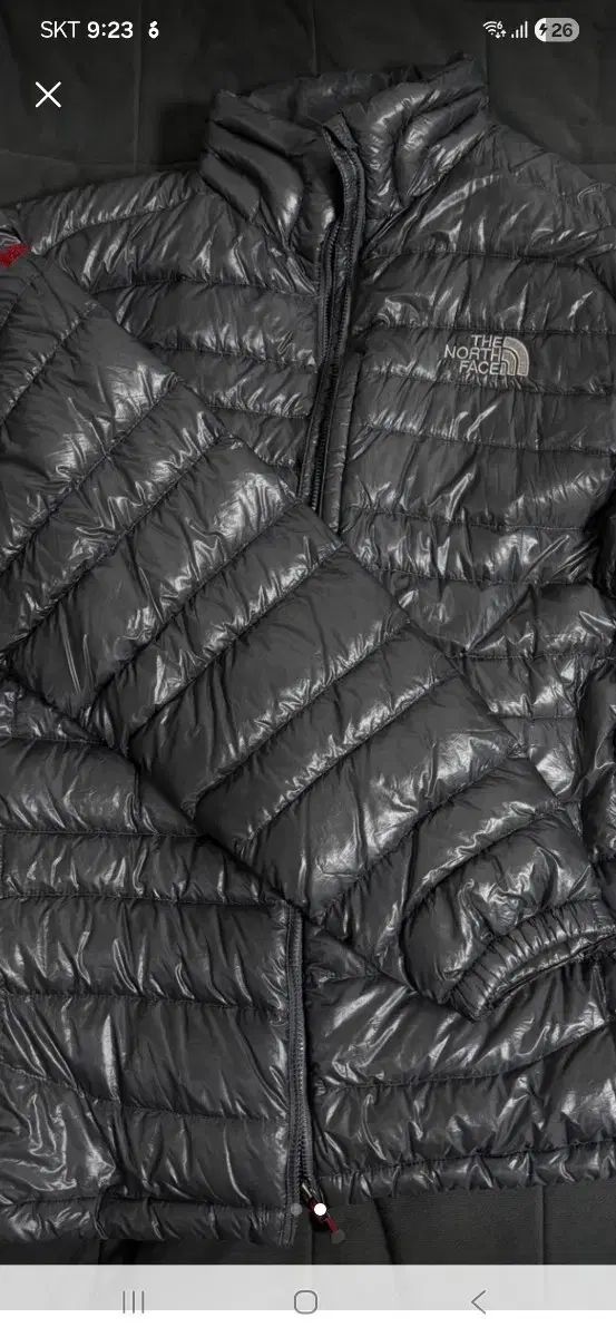 THE NORTH FACE ザノースフェイス 軽量ダウン グレー100