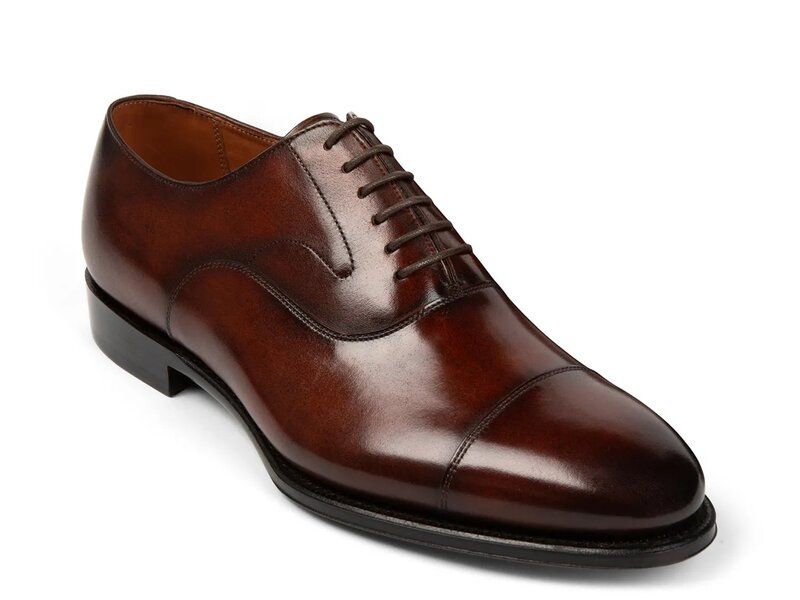 アンソニー ヴィア メンズ シューズ オックスフォード キャップ Anthony Veeregent Cap Toe Oxford Cognac