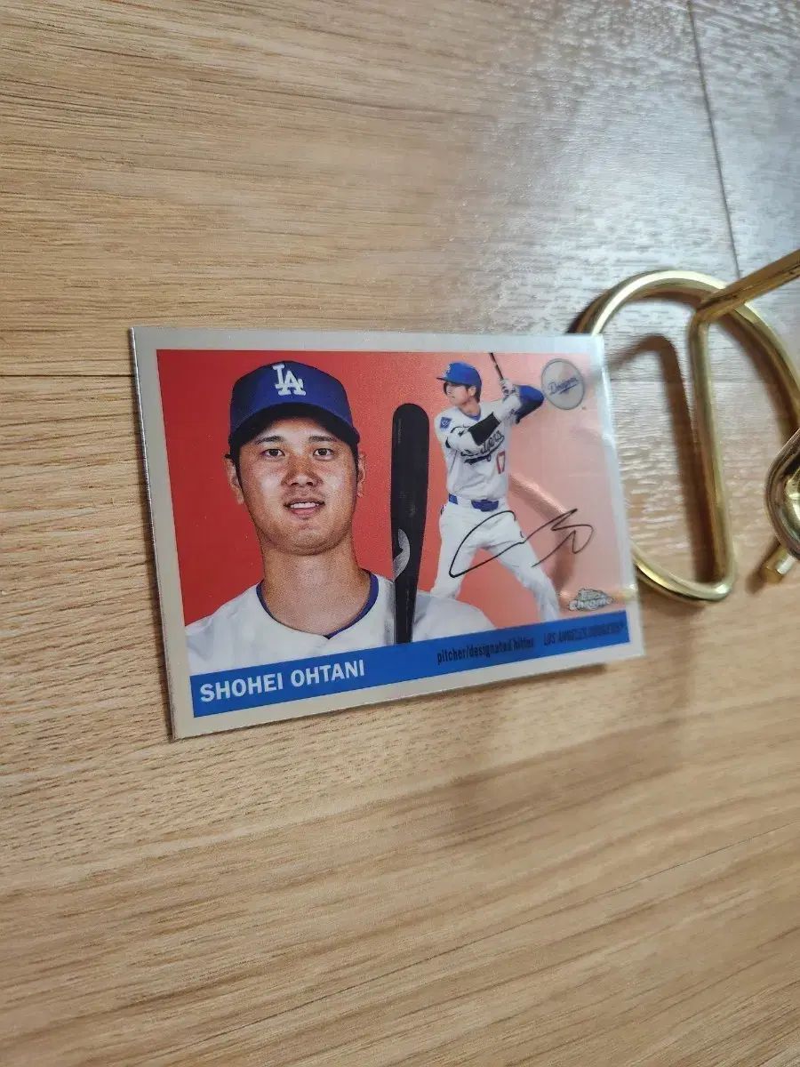 25 TOPPS クロム LA ドジャーズ 翔平 大谷 (おおたに） プリンティングサイン 野球カード