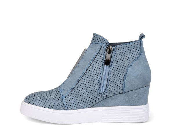 ジュルネ コレクション レディース シューズ スニーカー Journee Collection Clara Wedge Sneaker Dusty Blue ブルー
