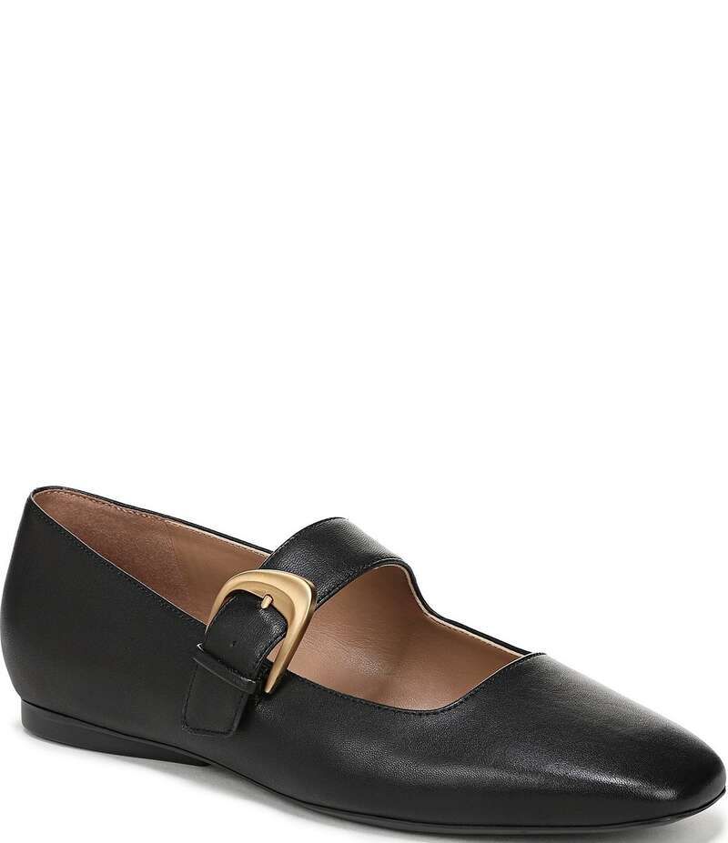 ナチュライザー レディース シューズ パンプス レザー Naturalizer Cosmic Leather Mary Jane Flats Black ブラック