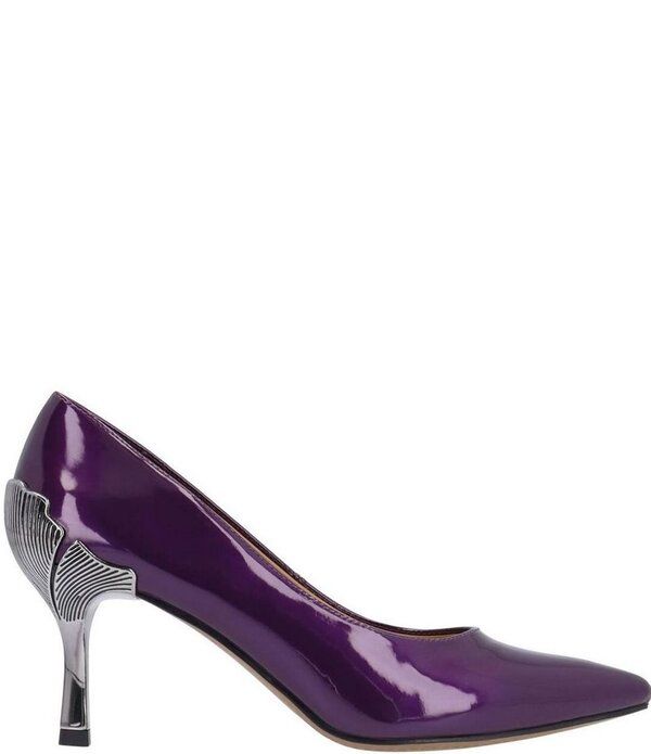 ジェイレニー レディース シューズ パンプス J Renee Tacy Patent Pumps Purple パープル