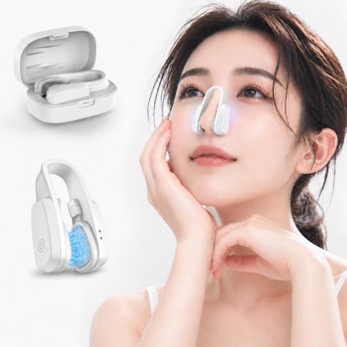 鼻美顔器 鼻用美顔器EMS鼻筋 鼻用美容器 美鼻高鼻小鼻 低周波パルス 5段階調整 Type-C充電式 15分自動オフ 軽量17g 専用ケース付き 鼻ケア 美鼻ケア 男女兼用pms
