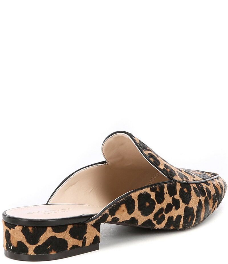 コールハーン レディース シューズ サンダル プリント Cole Haan Piper Leopard Print Calf Hair Mules Leopard アニマル