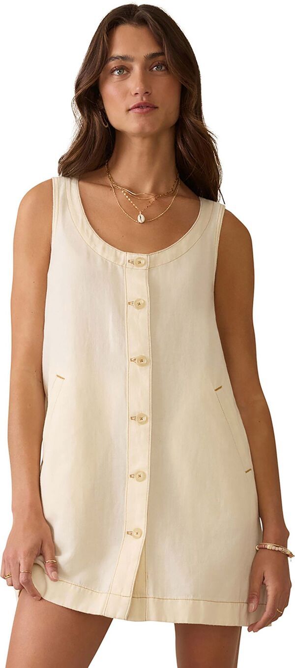 ファレティ レディース ボトムス カジュアルパンツ ミニワンピース ミニ デニム リネン Faherty Womens Linen Denimalibu Mini Dress Whitecliff W