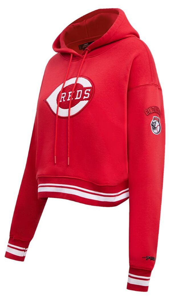 プロスタンダード レディース アウター パーカー・スウェット クロップド フリース Pro Standard Womens Cincinnati Reds Retro Cropped Fleece H