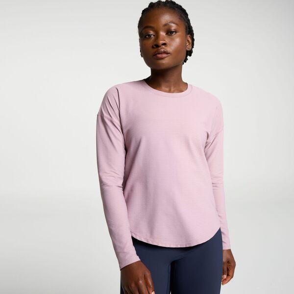 キャリー レディース トップス Tシャツ CALIA Womens Renew Drop Needle Long Sleeve Tee Berry Pink ピンク