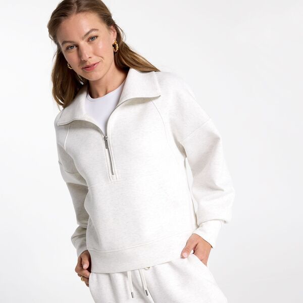 キャリー レディース アウター パーカー・スウェット スキューバ CALIA Womensoft Scuba 14 Zipullover Cloud Cover Heather ヘザー