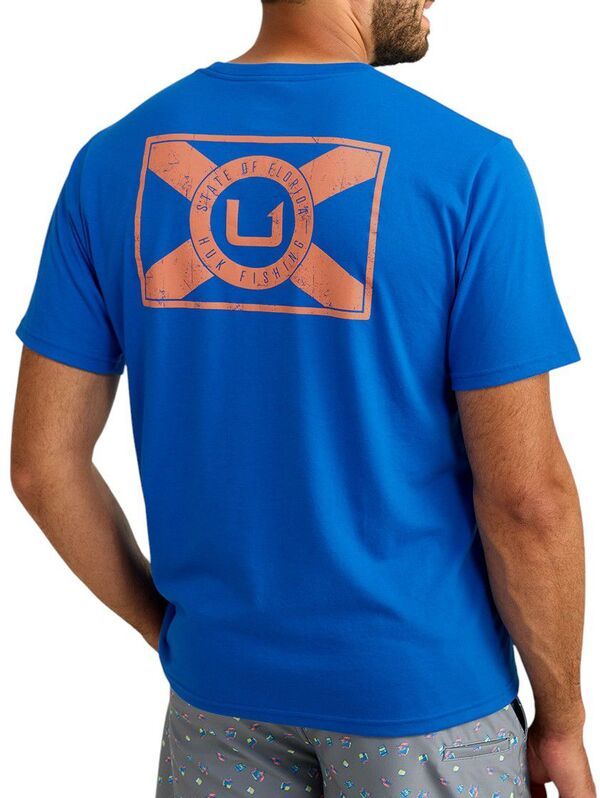 フック メンズ トップス Tシャツ HUK Mens Flo State TShirt Ocean Blue ブルー