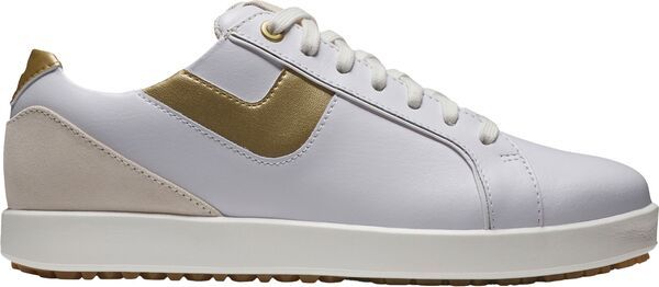 フットジョイ レディース シューズ スニーカー FootJoy Womens Links Golf Shoes WhiteTanGold ホワイト