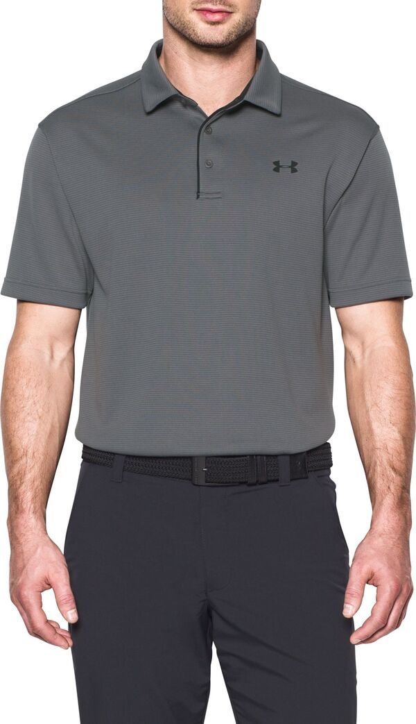 アンダーアーマー メンズ トップス ポロシャツ Under Armour Mens Tech Golf Polo Graphite グラファイト