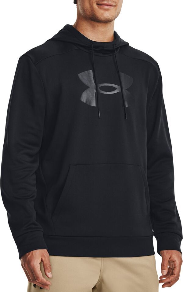 アンダーアーマー メンズ アウター パーカー・スウェット ロゴ フリース Under Armour Mens Armour Fleece Big Logo Hoodie Black ブラック