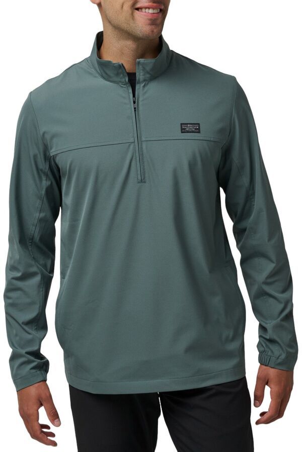 トラビスマヒュー メンズ アウター パーカー・スウェット ジャケット TravisMathew Mens Wanderlust 14 Zip Golf Jacket Balsam Green グリーン
