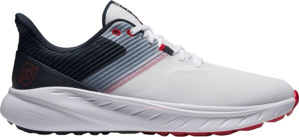 フットジョイ メンズ シューズ スニーカー FootJoy Mens Flex Golf Shoes WhiteNavyRed ホワイト