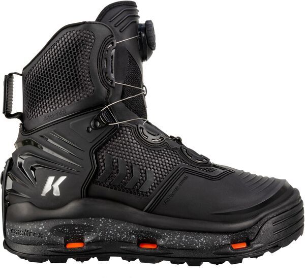 コーカーズ メンズ シューズ ブーツ・レインブーツ Korkers Mens River OPS Boa Wading Boots with Klingon and Felt Soles Black