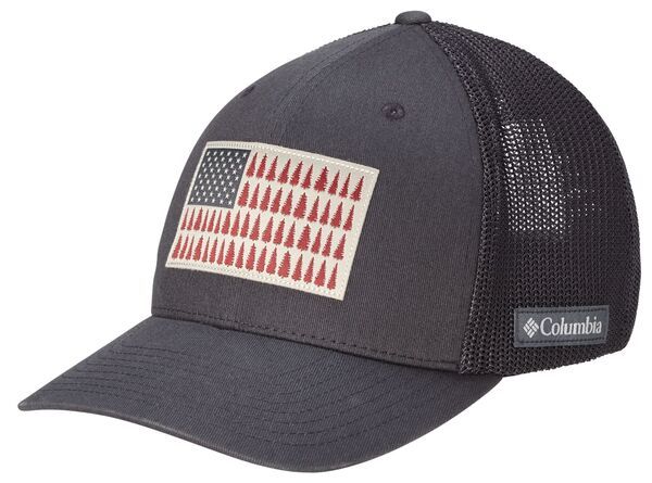 コロンビア メンズ アクセサリー 帽子 メッシュ キャップ Columbia Mesh Tree Flag Ball Cap SharkShark