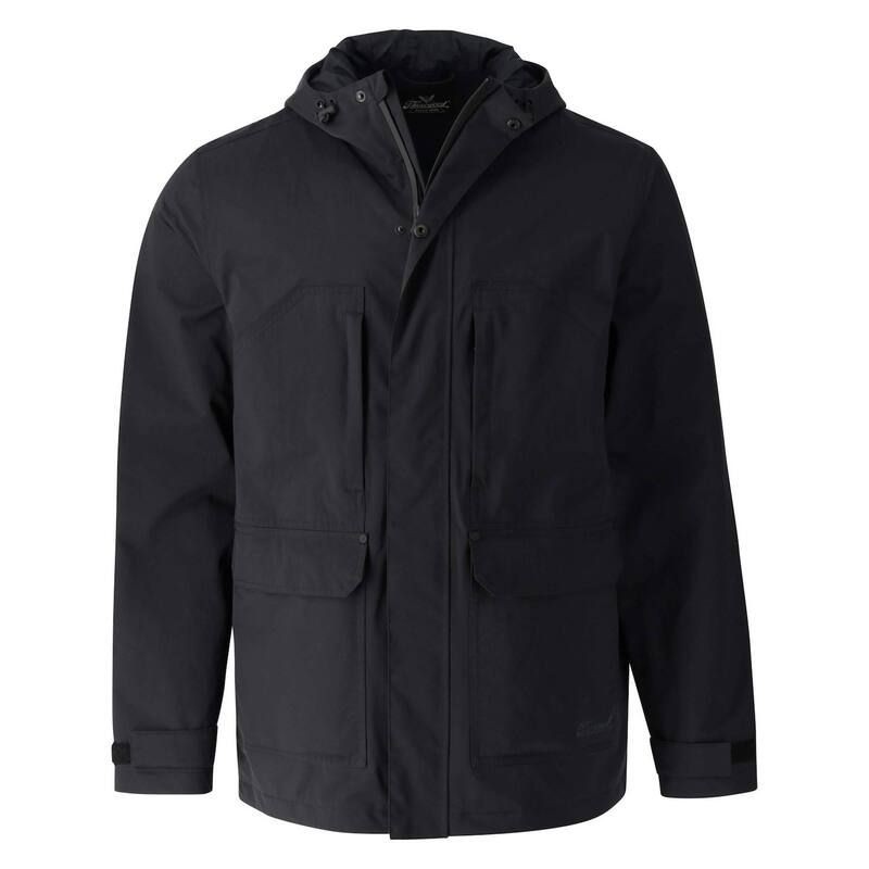 ソログッド メンズ アウター ジャケット・ブルゾン Thorogood Mens Waterproof Rain Jacket withood Black ブラック