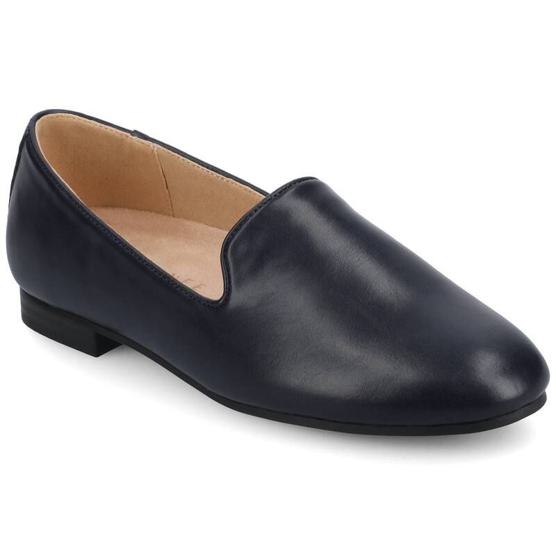 ジャーニー レディース シューズ サンダル Journee Ishani Womens Almond Toe Ballet Flats In Regular Wide Width Navy ネイビー