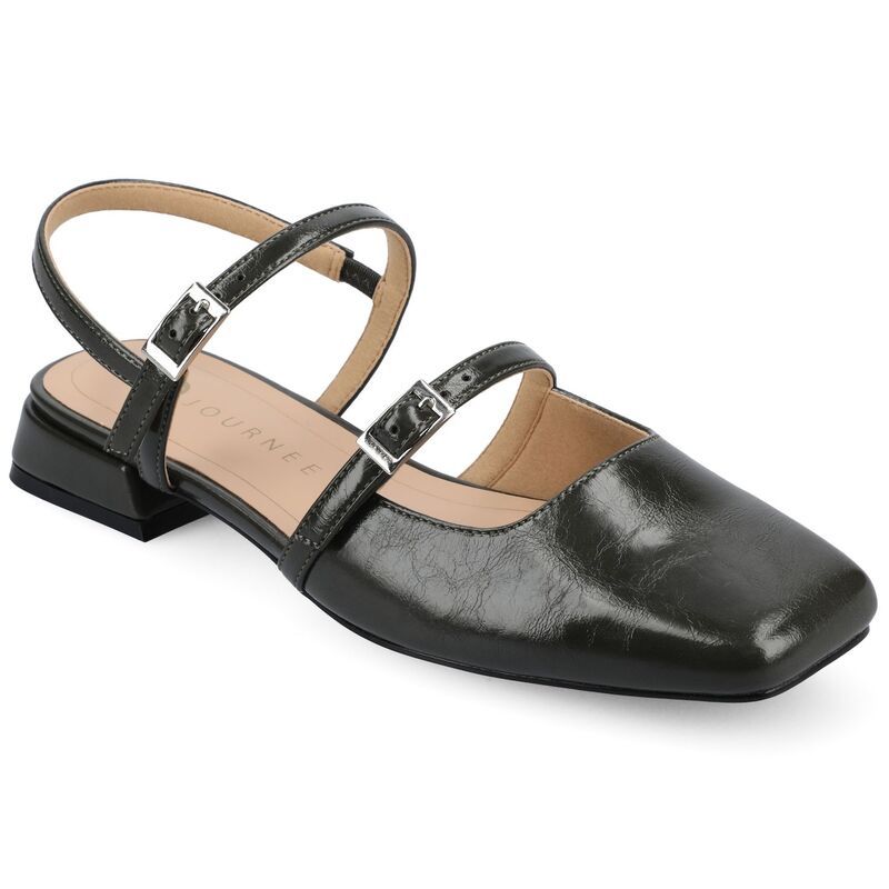 ジャーニー レディース シューズ サンダル Journee Tru Comfort Foam Gretchenn Womens Flats Olive オリーブ
