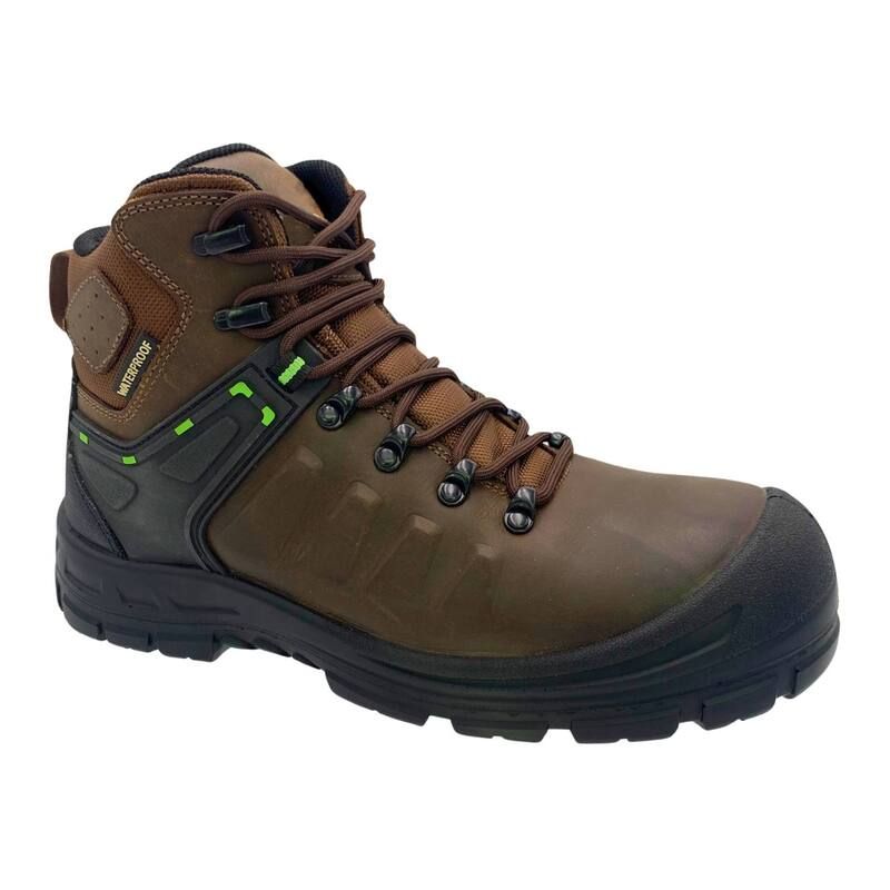 アドテック メンズ シューズ ブーツ・レインブーツ レザー AdTec Mens Brown Waterproof Safety Toe Leather Work Boots Brown ブラウン