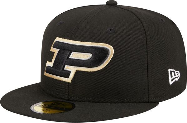 ニューエラ メンズ アクセサリー 帽子 New Era Mens Purdue Boilermakers Black 59Fifty Fitted Hat NoColor ブラック