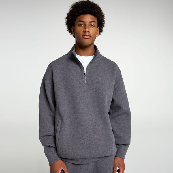 DSG メンズ アウター ジャケット・ブルゾン DSG Mens Textured 14 Zip Jacket Dark Heather Gray グレー