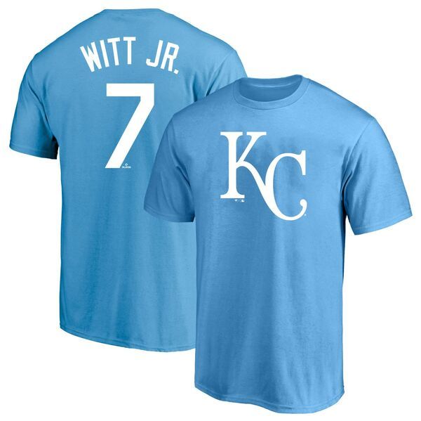 ファナティクス レディース トップス Tシャツ トール Fanatics MLB Adult Kansas City Royals Blue Bobby Witt 7 Big and Tall TSh